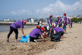 Beach Clean-up Day In Lisbon