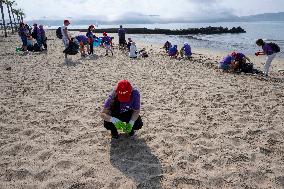 Beach Clean-up Day In Lisbon