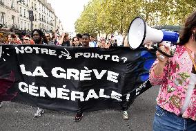 Demonstration Against Macron - Barnier Government - Paris