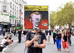 Demonstration Against Macron - Barnier Government - Paris