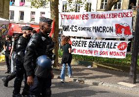 Demonstration Against Macron - Barnier Government - Paris