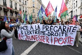 Demonstration Against Macron - Barnier Government - Paris