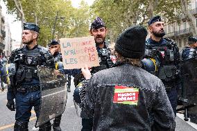 Demonstration Against Macron - Barnier Government - Toulouse