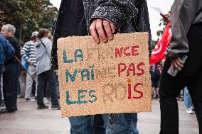 Demonstration Against Macron - Barnier Government - Toulouse