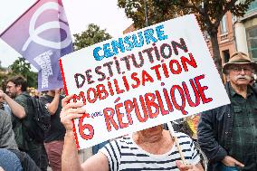 Demonstration Against Macron - Barnier Government - Toulouse