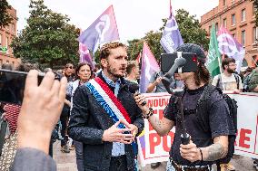 Demonstration Against Macron - Barnier Government - Toulouse