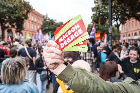 Demonstration Against Macron - Barnier Government - Toulouse