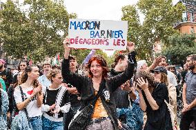 Demonstration Against Macron - Barnier Government - Toulouse