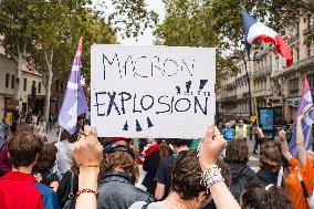 Demonstration Against Macron - Barnier Government - Toulouse