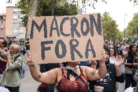 Demonstration Against Macron - Barnier Government - Toulouse