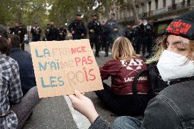 Demonstration Against Macron - Barnier Government - Toulouse