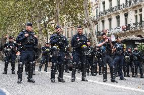 Demonstration Against Macron - Barnier Government - Toulouse