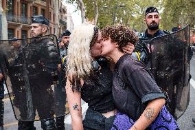 Demonstration Against Macron - Barnier Government - Toulouse