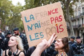 Demonstration Against Macron - Barnier Government - Toulouse