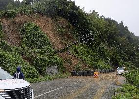 Heavy rain in Noto area