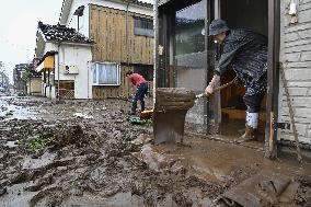 Heavy rain in Noto area