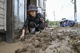 Heavy rain in Noto area