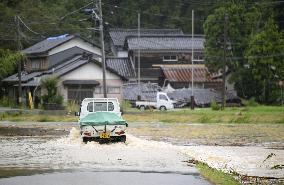 Heavy rain in Noto area