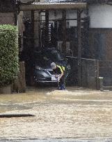 Heavy rain in Noto area