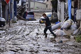 Heavy rain in Noto area