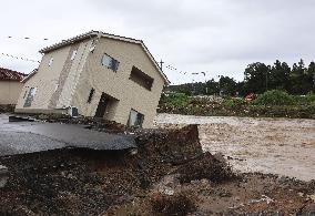 Heavy rain in Noto area