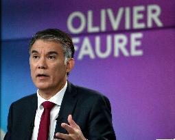 Olivier Faure at Dimanche En Politique on France 3 - Paris