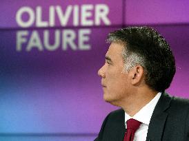 Olivier Faure at Dimanche En Politique on France 3 - Paris