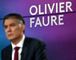 Olivier Faure at Dimanche En Politique on France 3 - Paris