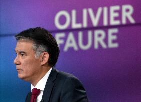 Olivier Faure at Dimanche En Politique on France 3 - Paris