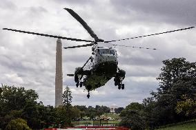 President Biden returns to the White House following his final Quad Summit