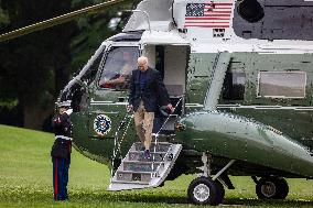 President Biden returns to the White House following his final Quad Summit