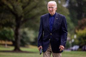 President Biden returns to the White House following his final Quad Summit