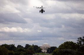 President Biden returns to the White House following his final Quad Summit