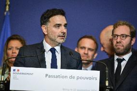 Handover Ceremony At Ministry Of The Economy And Finance in Paris FA