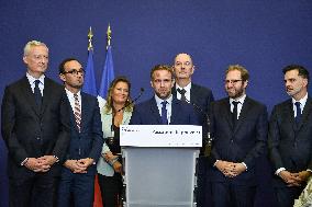 Handover Ceremony At Ministry Of The Economy And Finance in Paris FA