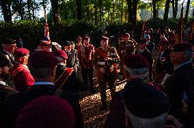 Airborne Memorial Service Held At War Cemetery, In Oosterbeek.