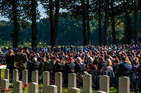 Airborne Memorial Service Held At War Cemetery, In Oosterbeek.