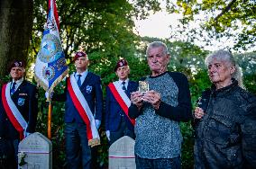 Airborne Memorial Service Held At War Cemetery, In Oosterbeek.