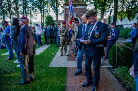 Airborne Memorial Service Held At War Cemetery, In Oosterbeek.