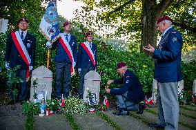 Airborne Memorial Service Held At War Cemetery, In Oosterbeek.