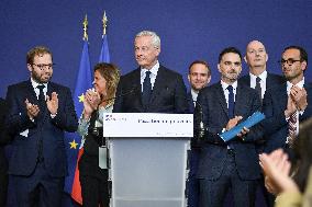 Handover Ceremony At Ministry Of The Economy And Finance in Paris FA