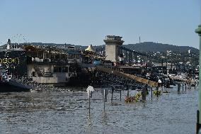 Flooding Of The Danube In Budapest, Hungary