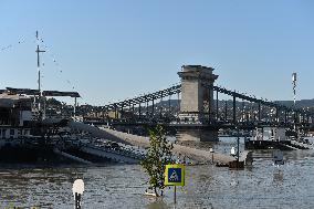 Flooding Of The Danube In Budapest, Hungary