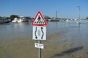 Flooding Of The Danube In Budapest, Hungary