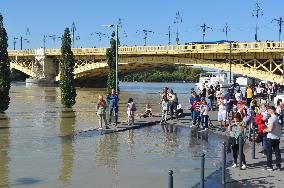 Flooding Of The Danube In Budapest, Hungary