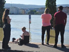 Flooding Of The Danube In Budapest, Hungary