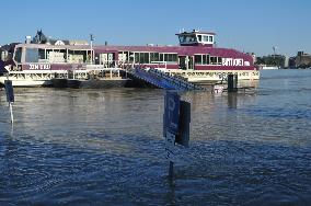 Flooding Of The Danube In Budapest, Hungary