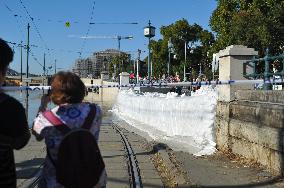 Flooding Of The Danube In Budapest, Hungary