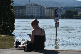 Flooding Of The Danube In Budapest, Hungary