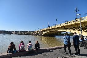 Flooding Of The Danube In Budapest, Hungary